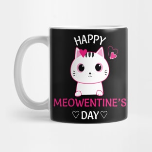 Cute Cat Valentines Day Shirt for Girls Kitty Quote Mug